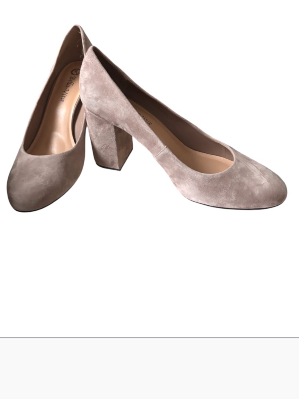 NWT!!! Bella-vita Cream Velvet Heels